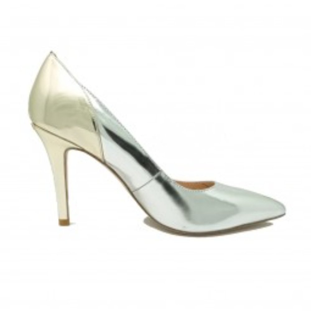 Liu Jo Donna Decollete Gold and Silver Pump 36 IOB